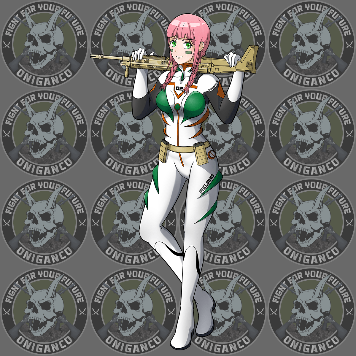 EVE "Neon Gen Plug Suit" Full Body Sticker