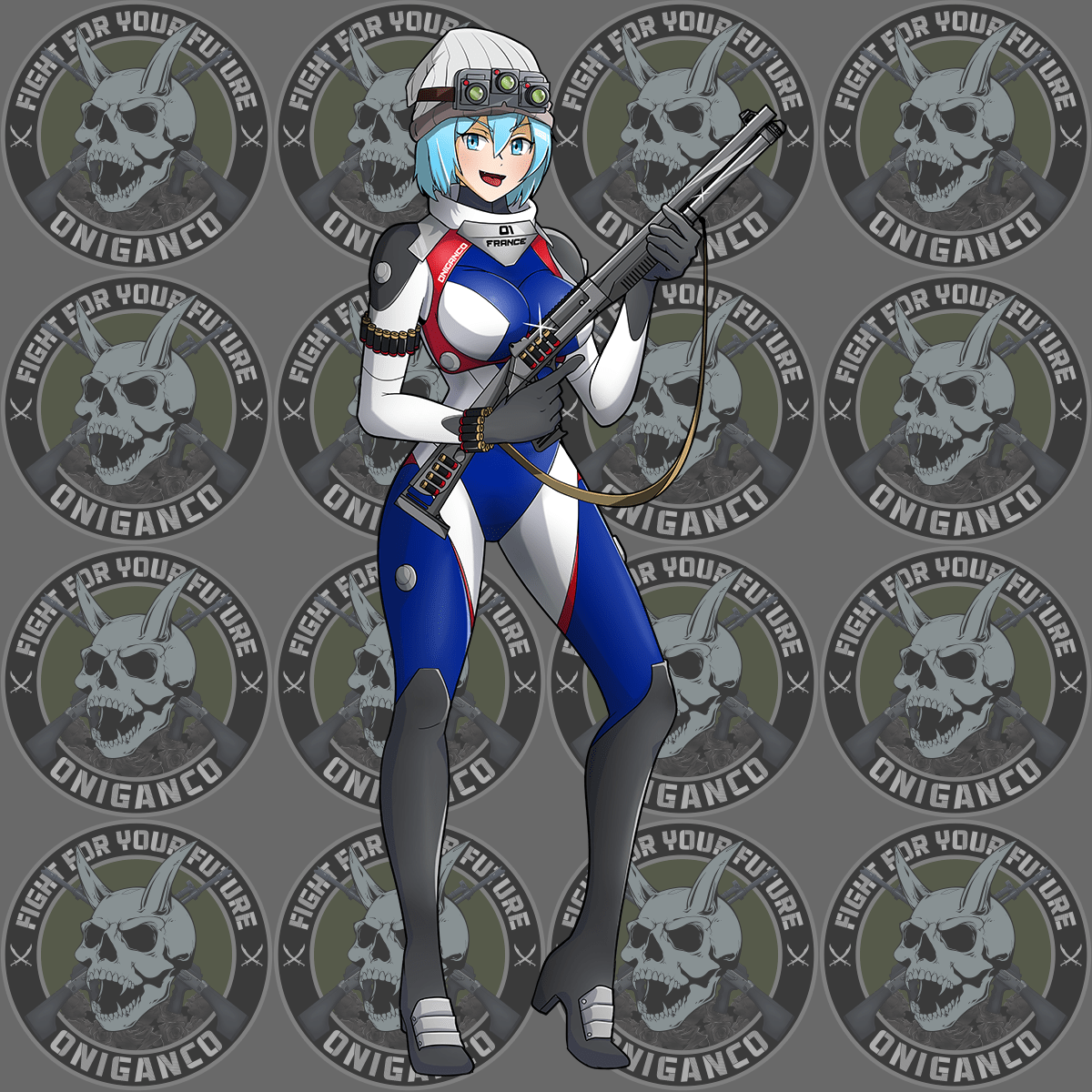 DAWN "Neon Gen Plug Suit" Full Body Sticker