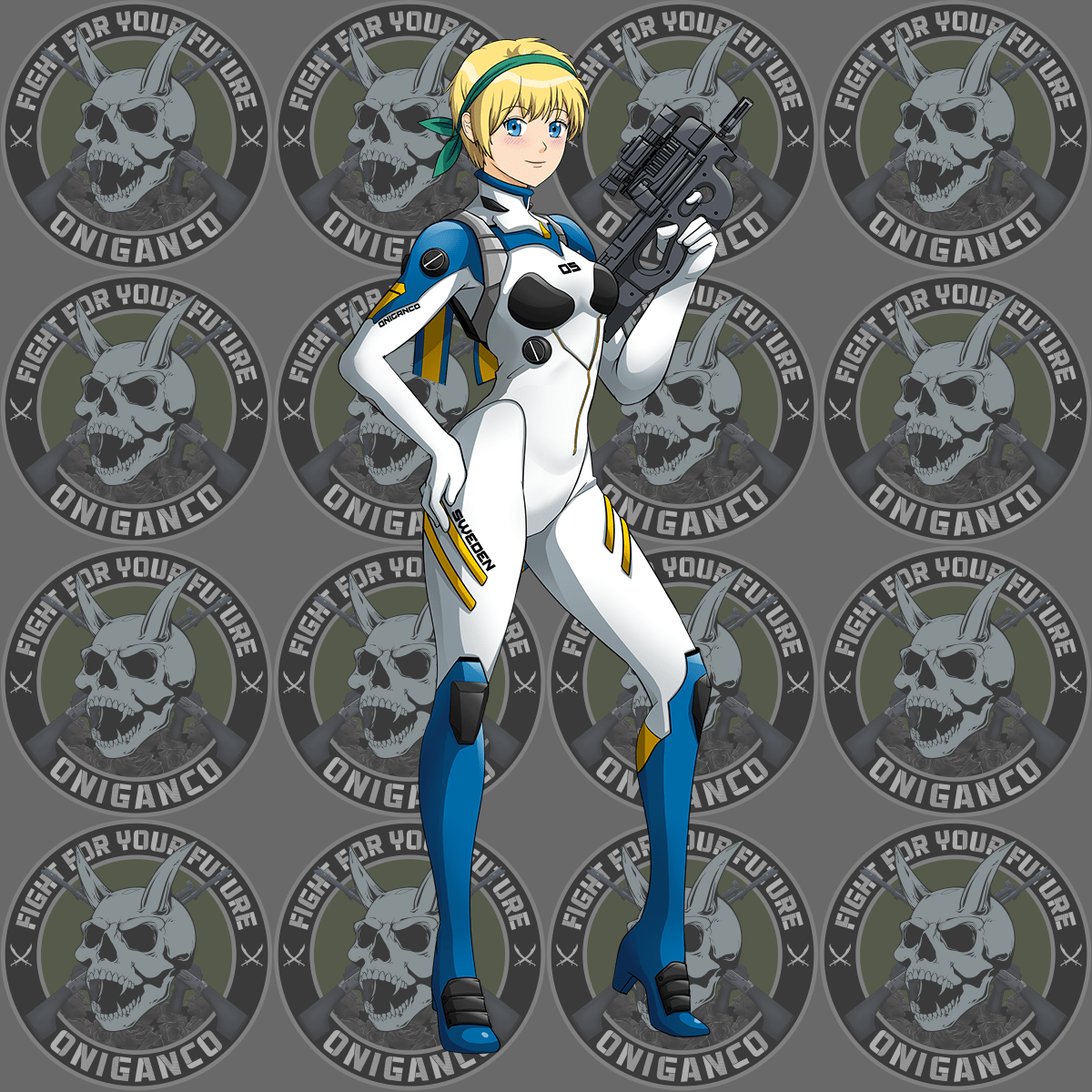 NINA "Neon Gen Plug Suit" Full Body Sticker