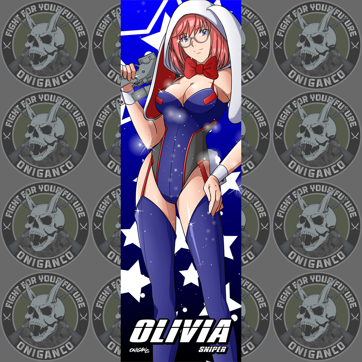 OLIVIA "Bunny" Slap Sticker