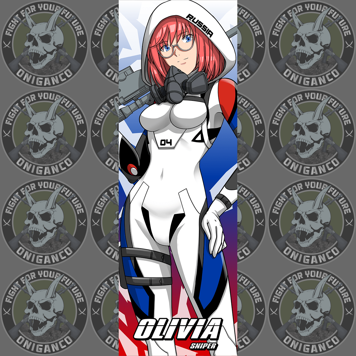 OLIVIA "Neon Gen Plug Suit" Slap Sticker